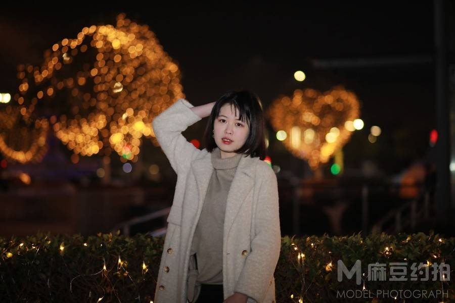 夜景模特