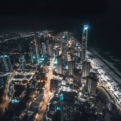 夜景模特