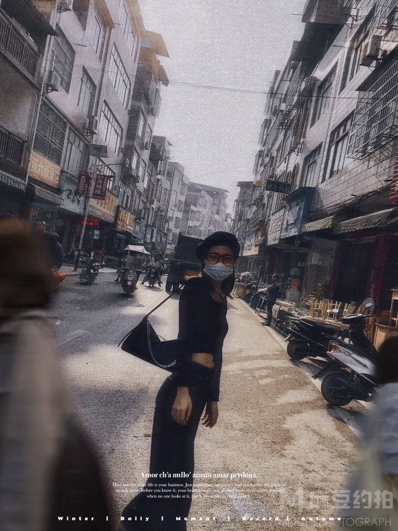 黑白模特