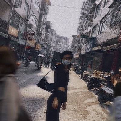 黑白模特