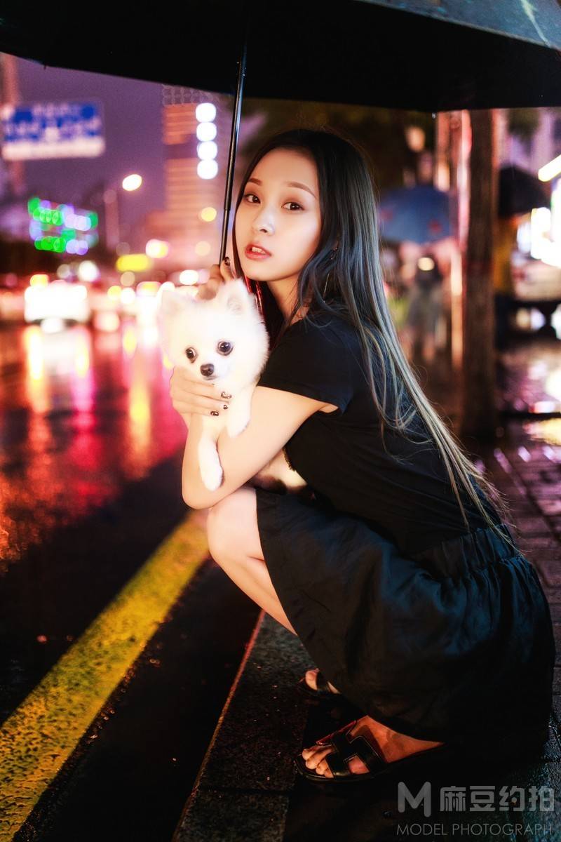 夜景模特