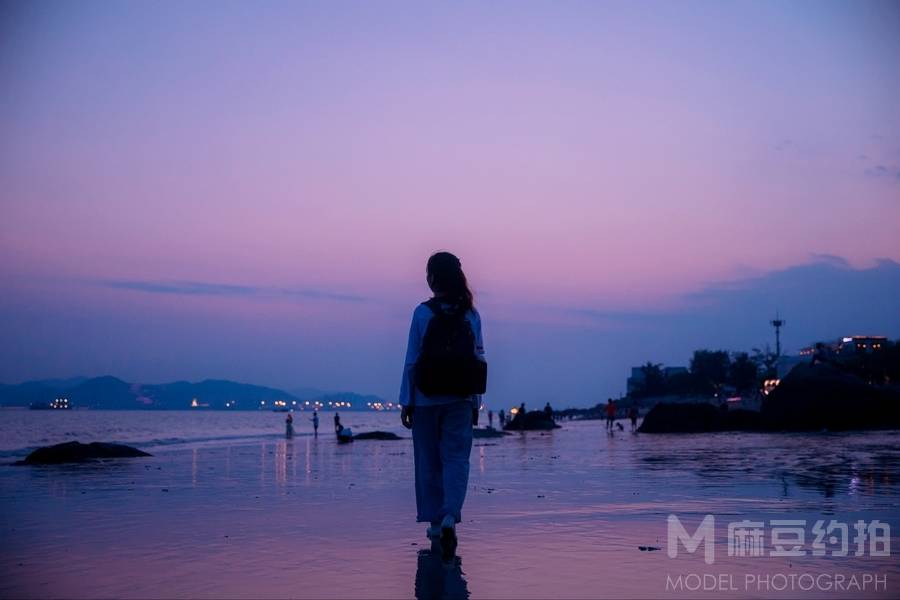 夜景模特
