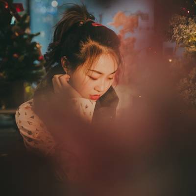 夜景模特