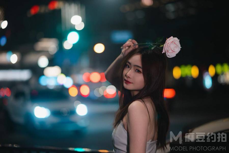 夜景模特