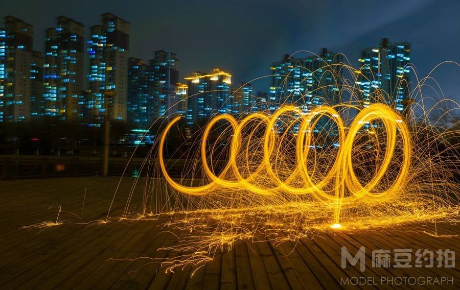 夜景模特