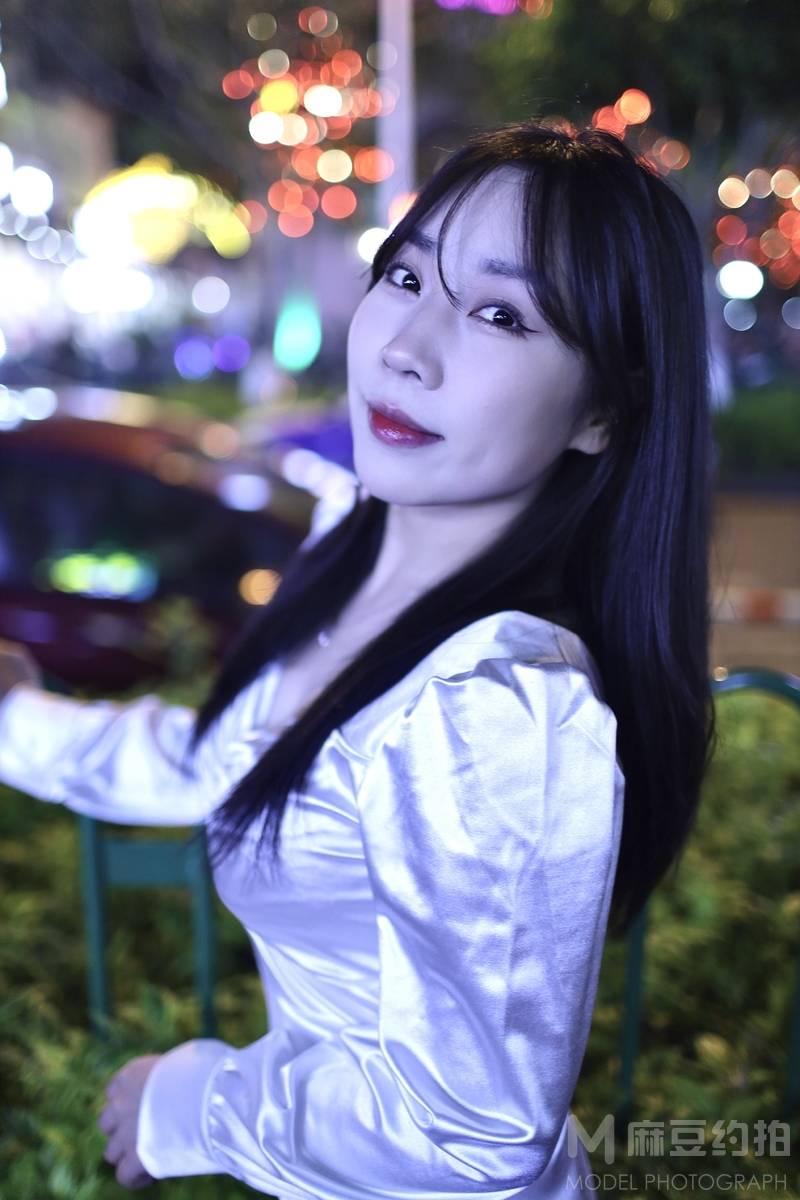 夜景模特