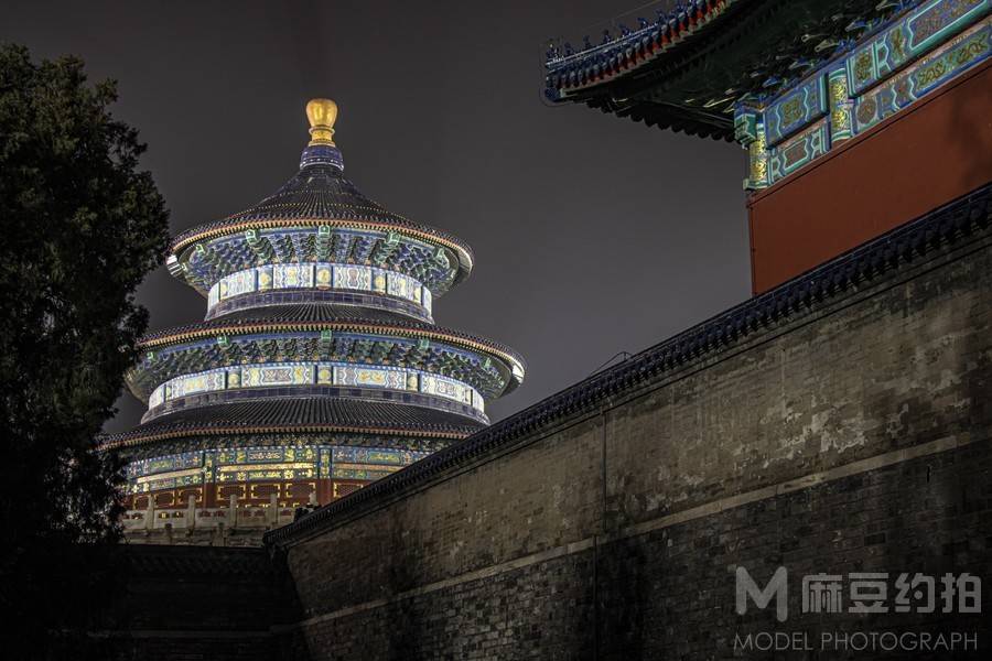 夜景模特