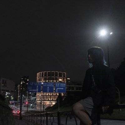 夜景模特