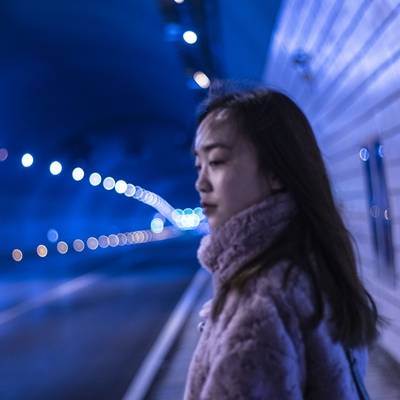 黑白模特