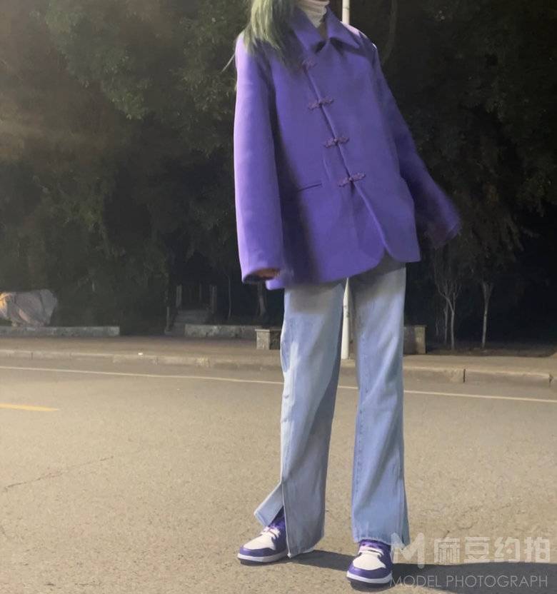 夜景模特