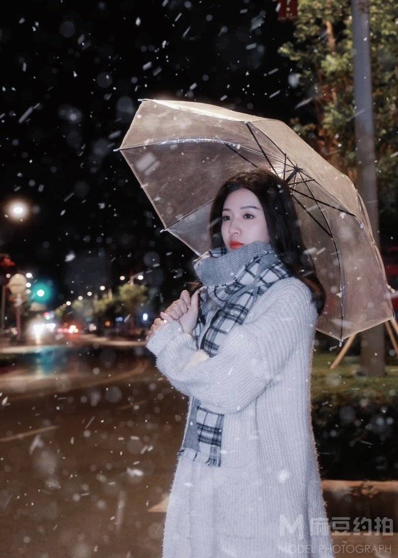 夜景模特