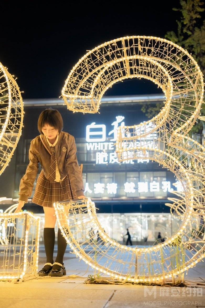 夜景模特