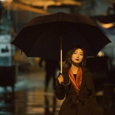 夜景模特
