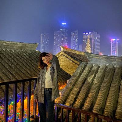 夜景模特