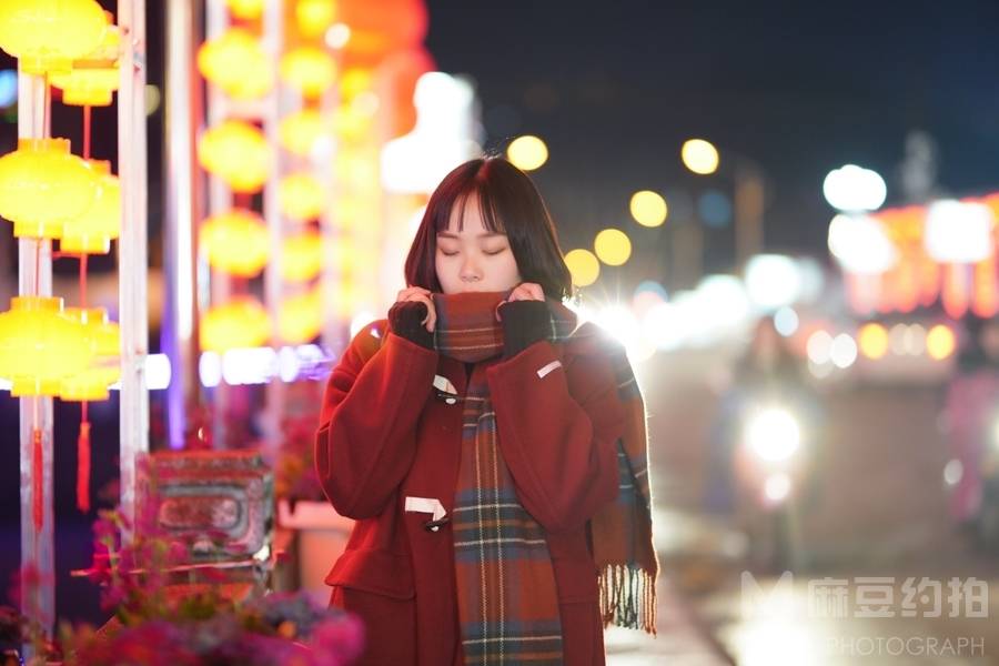 夜景模特