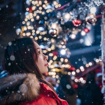 夜景模特