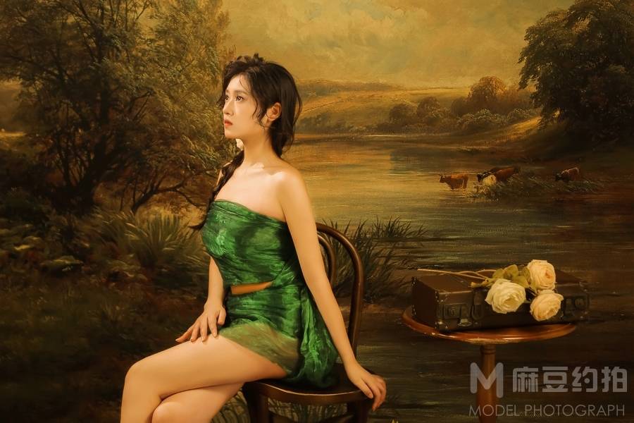 黑白模特