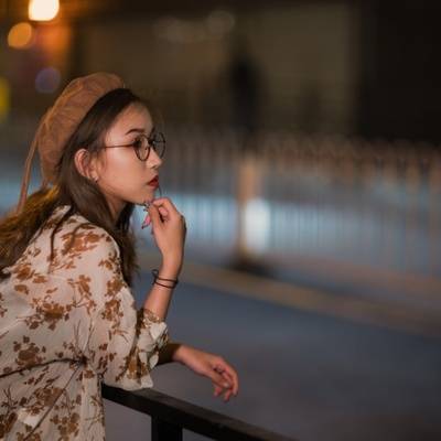 夜景模特
