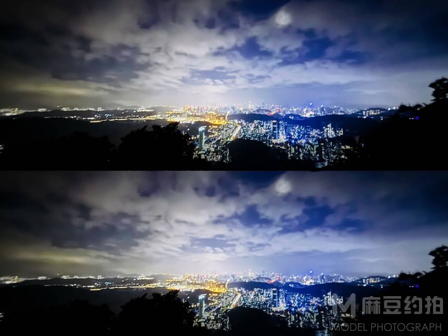 夜景模特