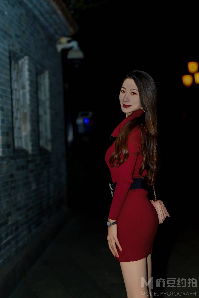 夜景模特