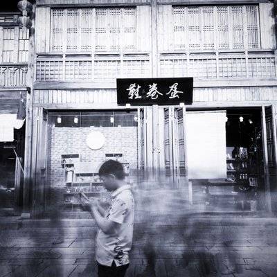 夜景模特