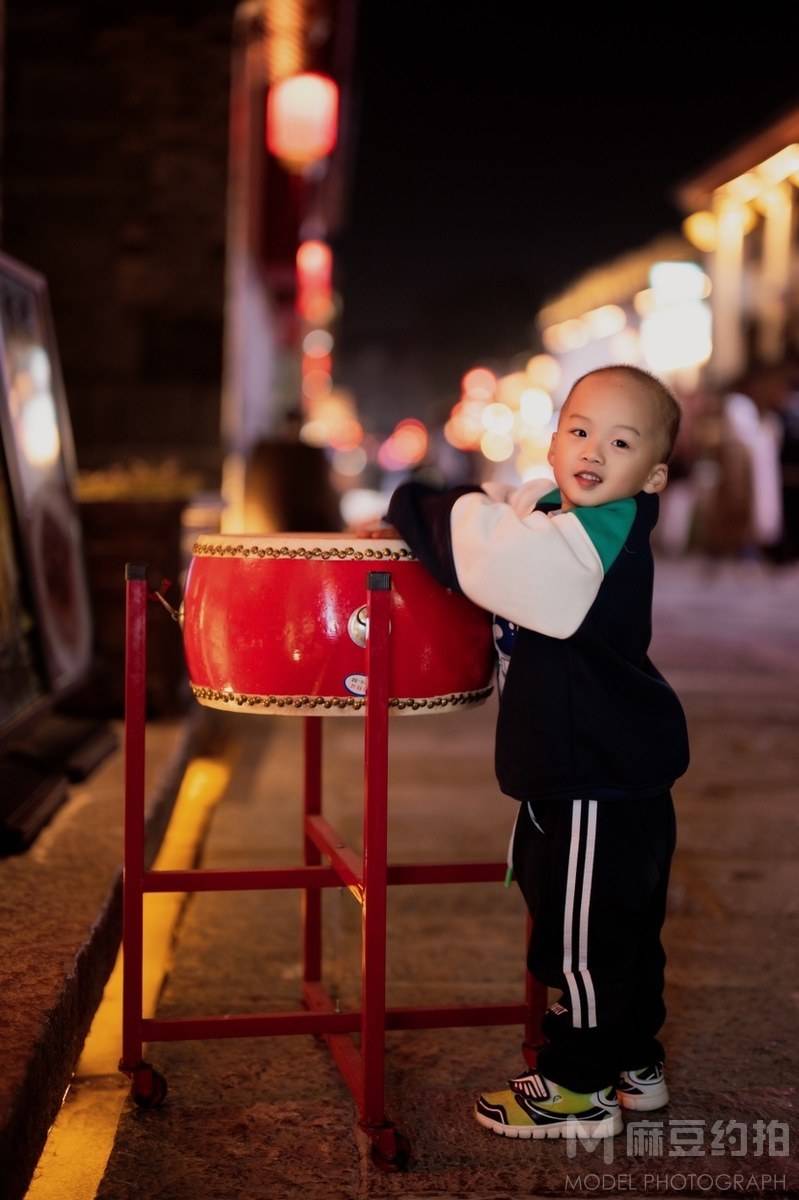 夜景模特