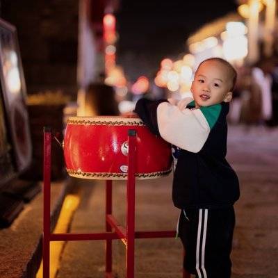 夜景模特