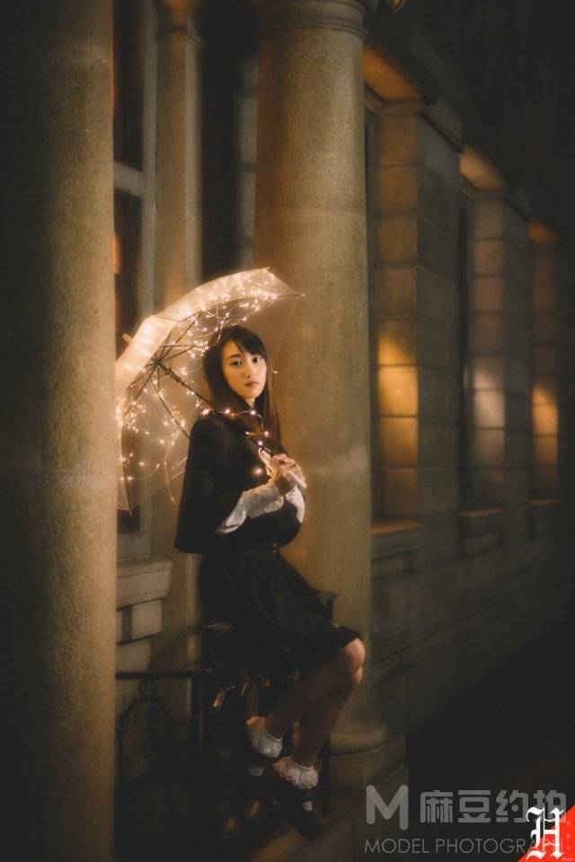 夜景模特