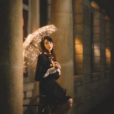 夜景模特