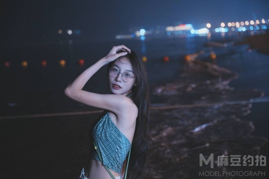 夜景模特