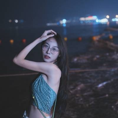 夜景模特