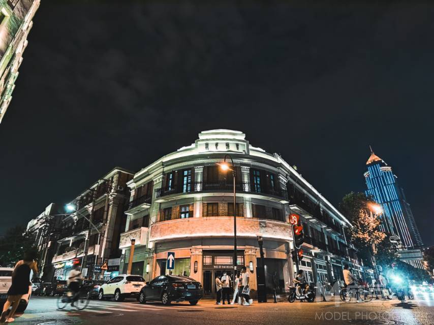 夜景模特