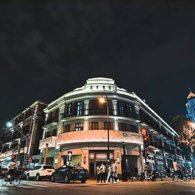 夜景模特