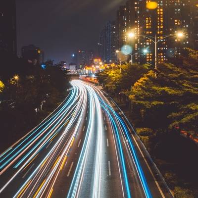 夜景模特