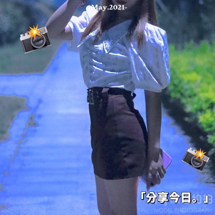 夜景模特