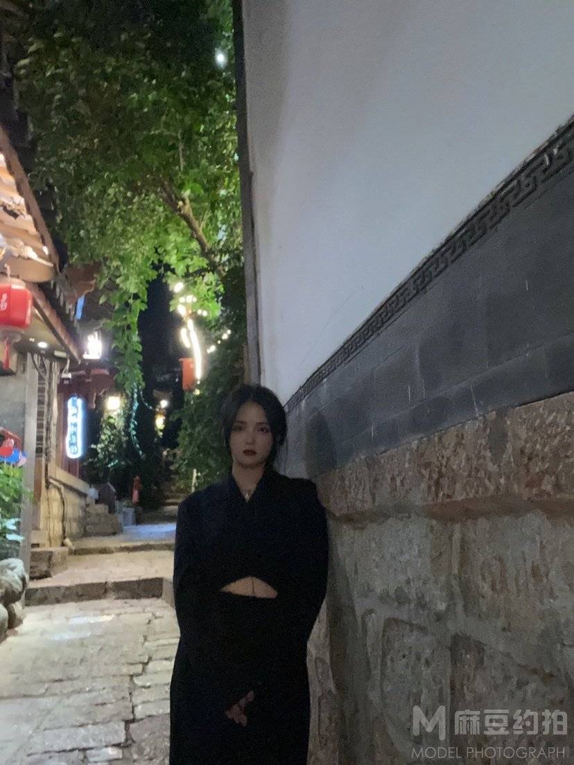 夜景模特