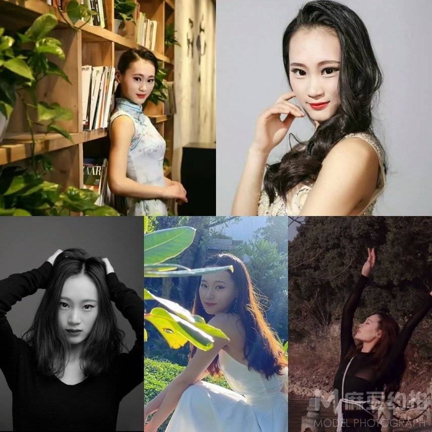黑白模特