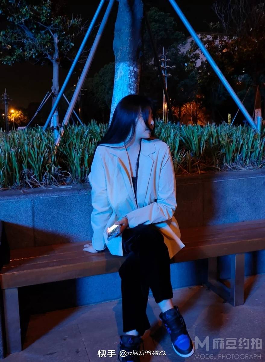 夜景模特