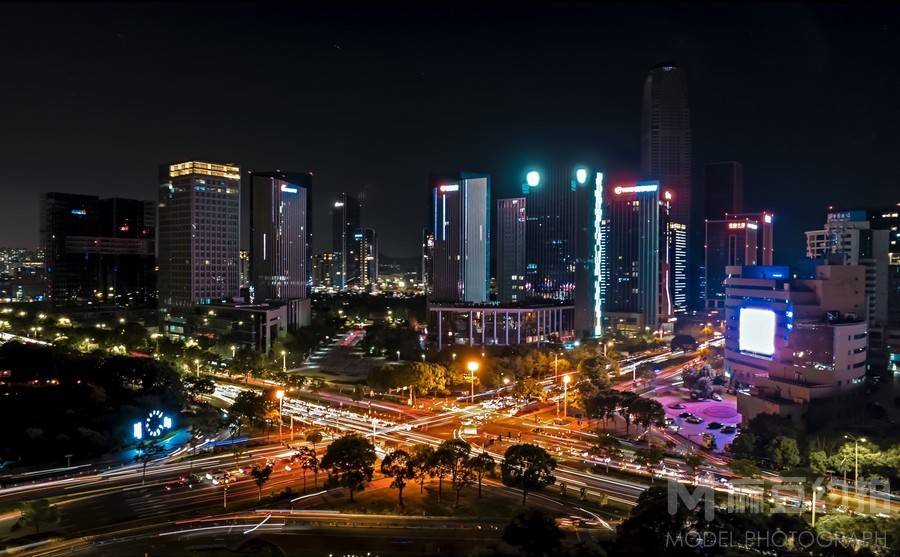 夜景模特
