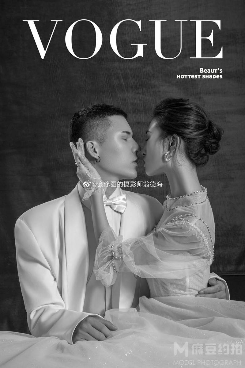 黑白模特