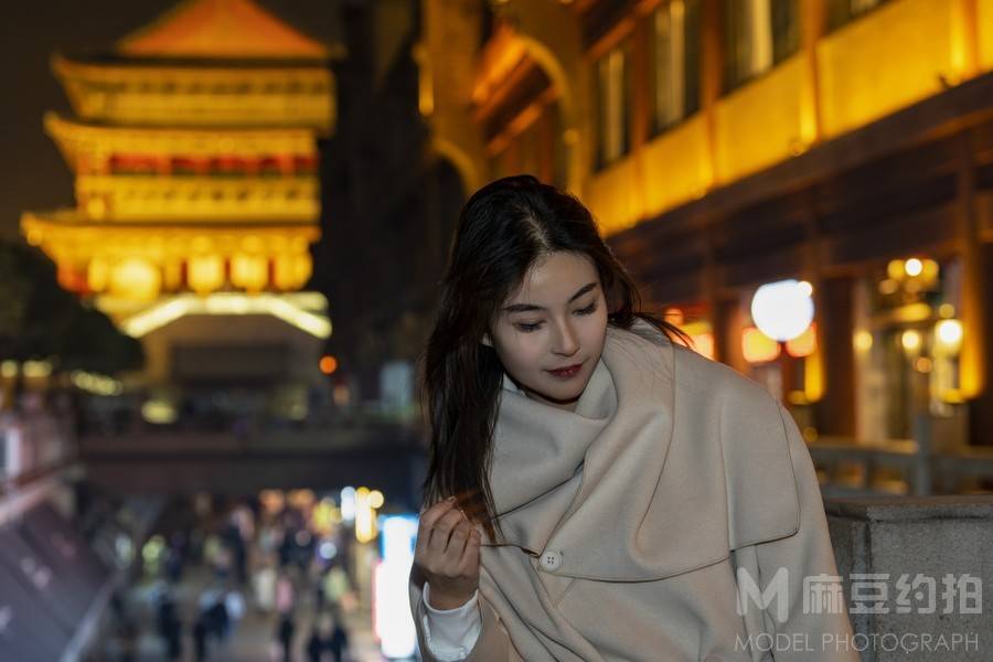 夜景模特
