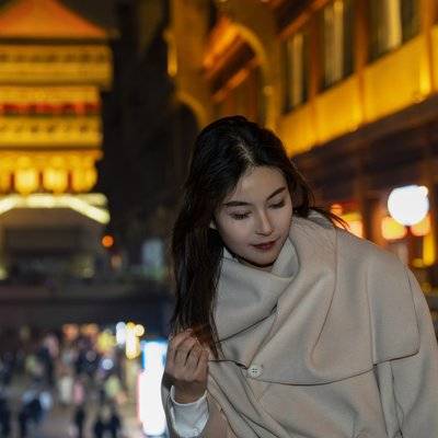 夜景模特
