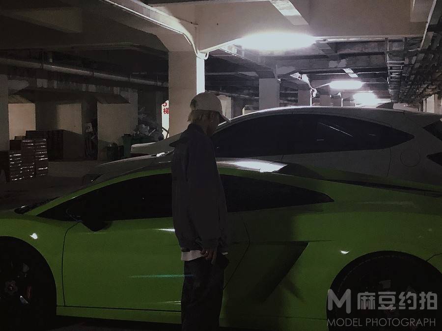 黑白模特