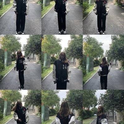 黑白模特