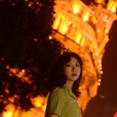 夜景模特