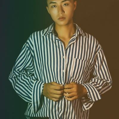 黑白模特