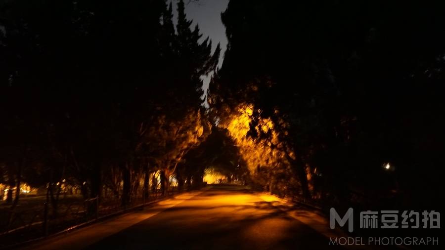 夜景模特