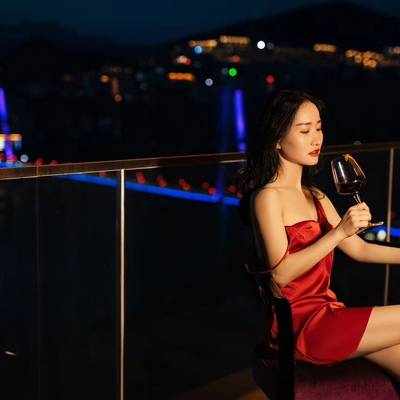 夜景模特