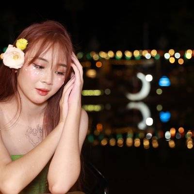夜景模特