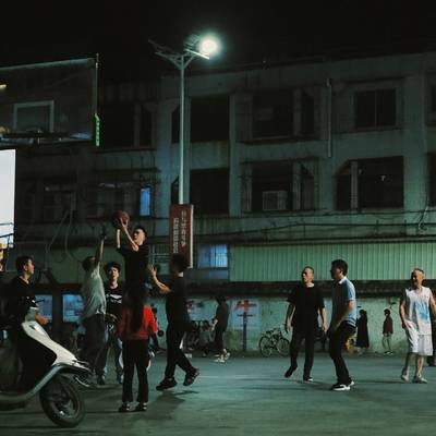 夜景模特